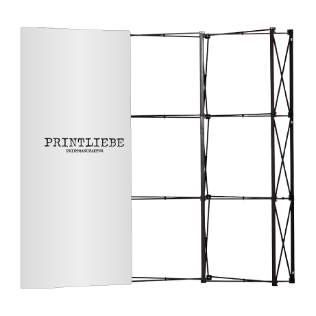 Pop-Up Faltwand | 2 x 3 Felder gerade | einseitig bedruckt